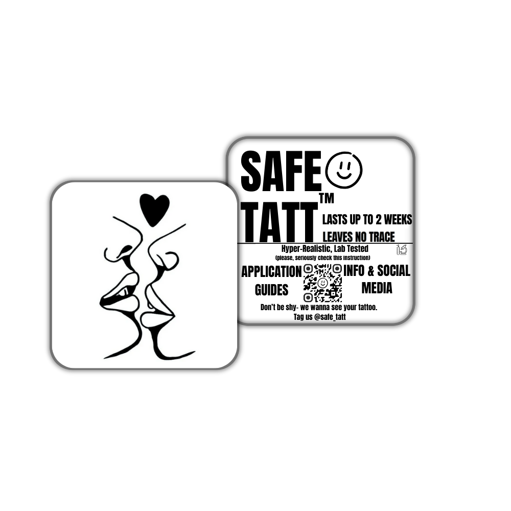 Minimalistischer Kuss