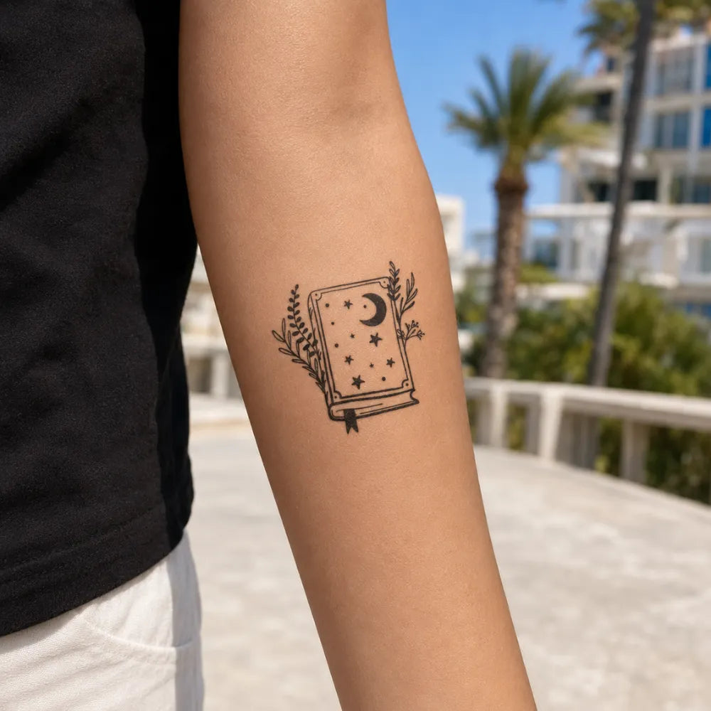 SafeTatt — Zodiac Book · fotografie tetování na kůži
